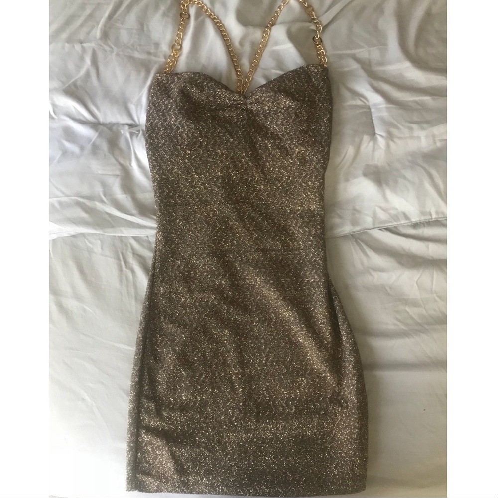 Gold dress